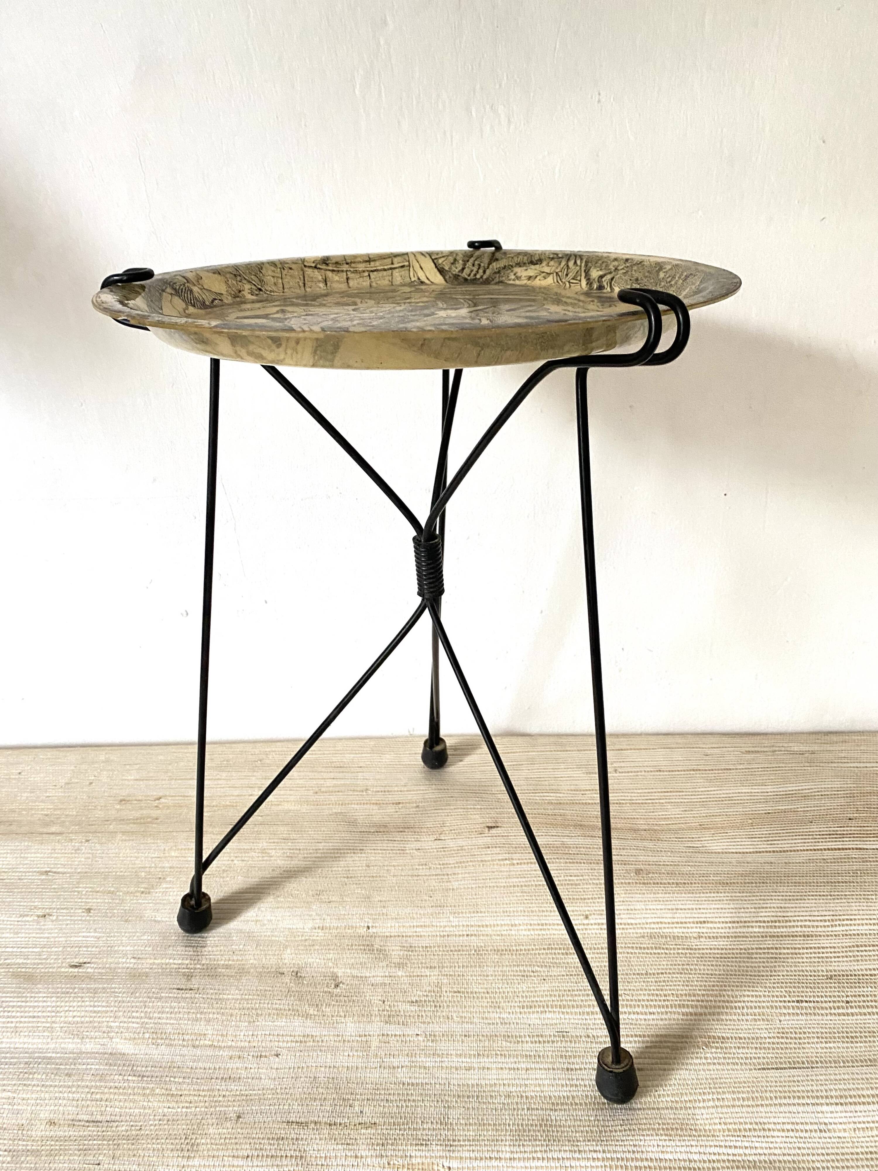 Tray on foot, 50s-60s