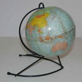 Old cardboard globe Girard and Barrère 50's
