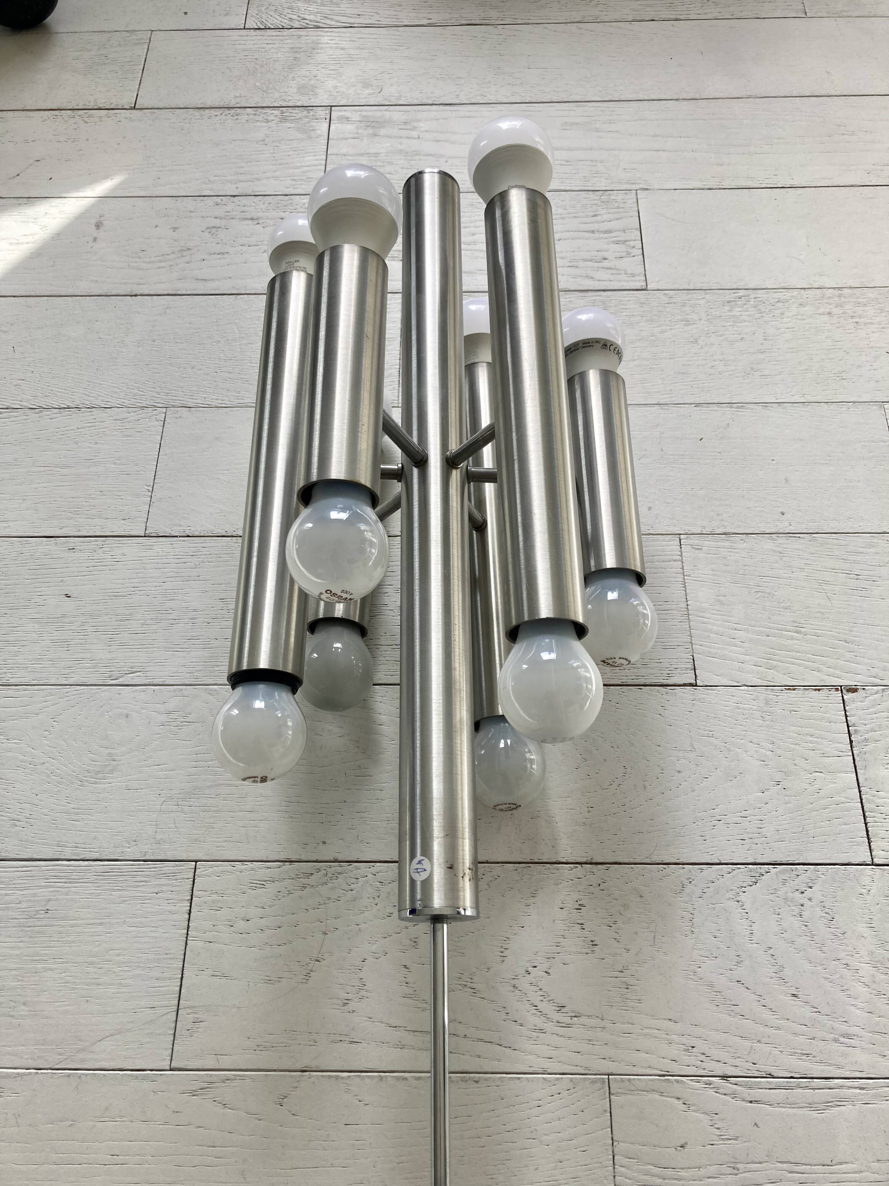 Sciolari chandelier in chrome metal