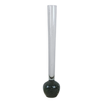 Vintage vase / Soliflore / bubbled glass