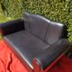 Vintage leather bench, modular