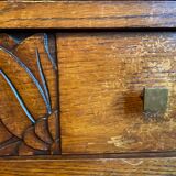 Art Deco oak chest of drawers