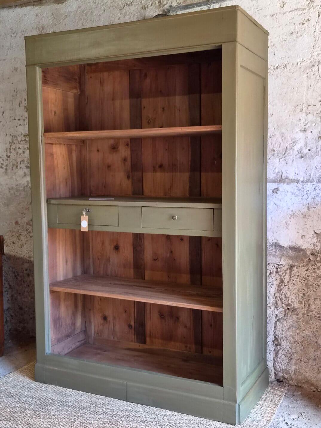 Renovated antique walnut library | Louise