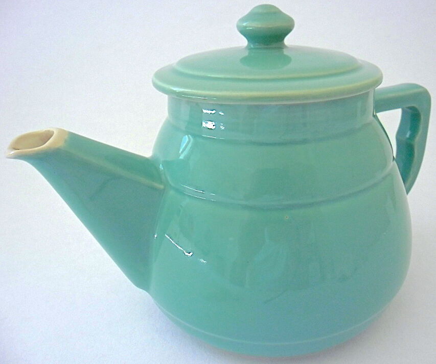 Théière en céramique vert d'eau