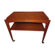 Desserte table roulante danoise en teck 1960