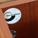 Scandinavian teak worker vintage 1960