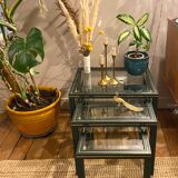 Nesting coffee tables by Pierre Vandel