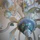 Lustre en verre Murano multicolore vers 1900