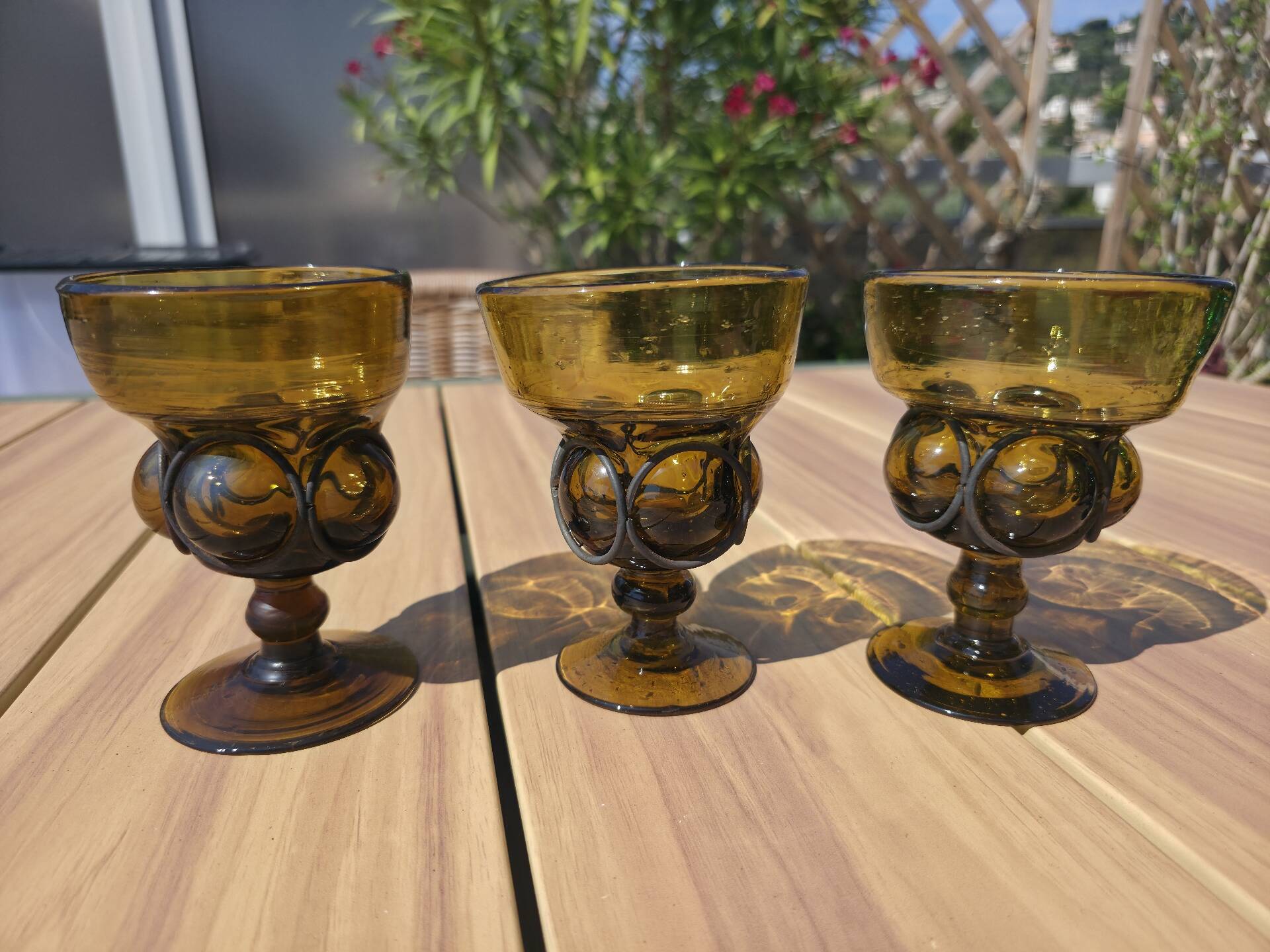 Set of 6 Brutalist Chalices – Attributed to Felipe Derflingher – 1960