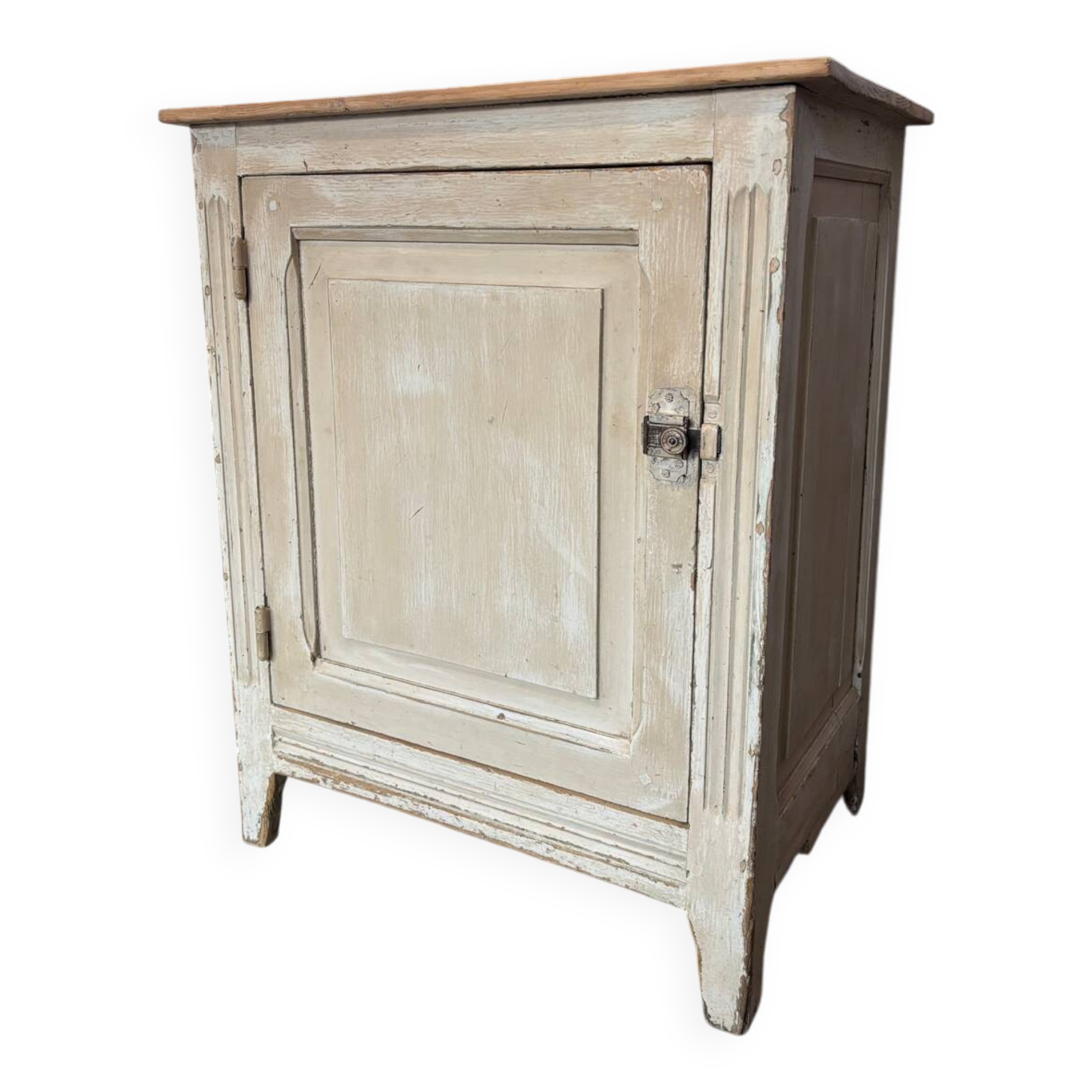 Small patinated jam jar