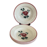 5 Bagatelle Digoin soup plates