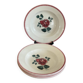 5 Bagatelle Digoin soup plates