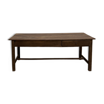 Old walnut farmhouse table, completely restored