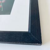 Framed lithograph raspberries
