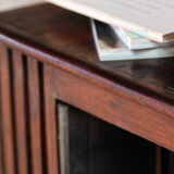 English mahogany revolving library