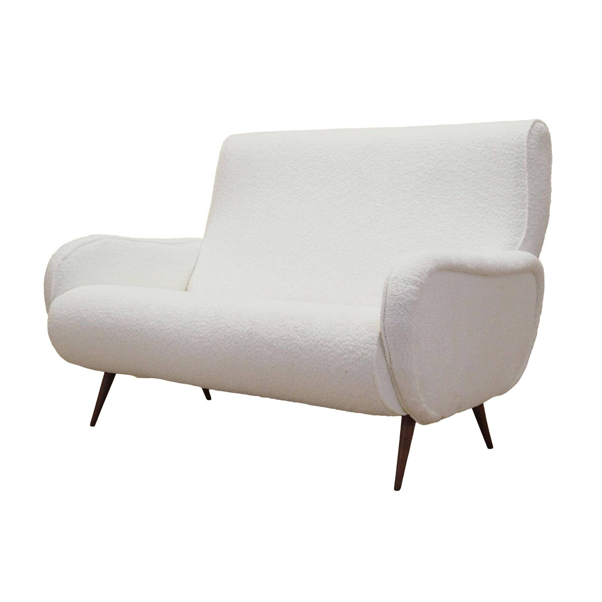 White sofa, Italian design, 1970s, production: Italy