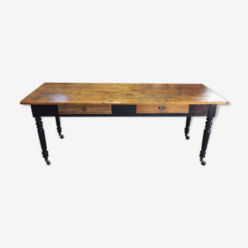 Ancienne table de drapier, table de ferme 1940