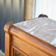 Handcrafted wooden bar, mirror bar and marble slab, wooden furniture