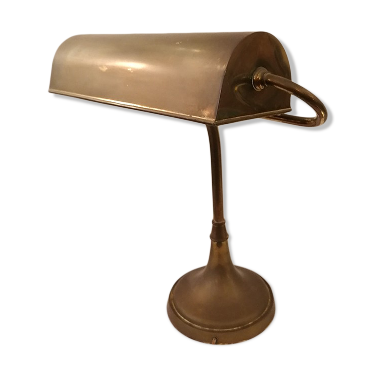 Banker office lamp, notary, piano, copper, 1940