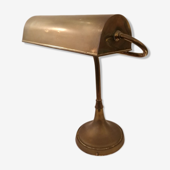 Banker office lamp, notary, piano, copper, 1940