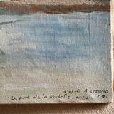 Old painting on canvas
