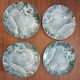 Four vintage marbled plates from Federated Potteries Staffordshire