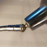 Old workshop lamp with ball reflector vice, 50s