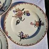 Clairefontaine earthenware plate and fruit bowl set, Saxe model