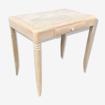 Table d'appoint bois brut art deco