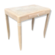 Side table raw wood art deco