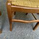 4 solid wood kitchen chairs with rush seats