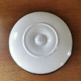 6 vintage oyster plates in barbotine