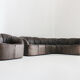 Vintage modular leather sofa and armchair Walter Knoll Piccolino 1960s