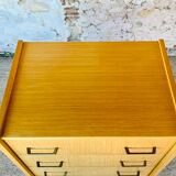 Vintage chest of drawers with 5 drawers by Capelle circa 70's