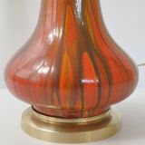 Art Deco lamp in flamed stoneware 1920