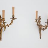 Pair of wall lamps, France, around 1900.