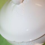 Large old 19 eme white porcelain tureen