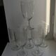 ensemble de 6 grands verres à vin en cristal gravé début XXème