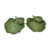 Paire assiettes Bordalo Pinheiro