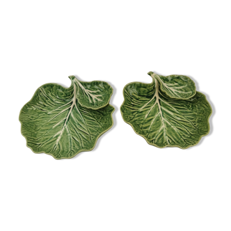 Paire assiettes Bordalo Pinheiro