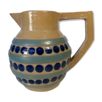 Malicorne ceramic pitcher Roger François art deco