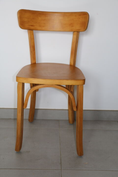 Light beech bistro chair 1950