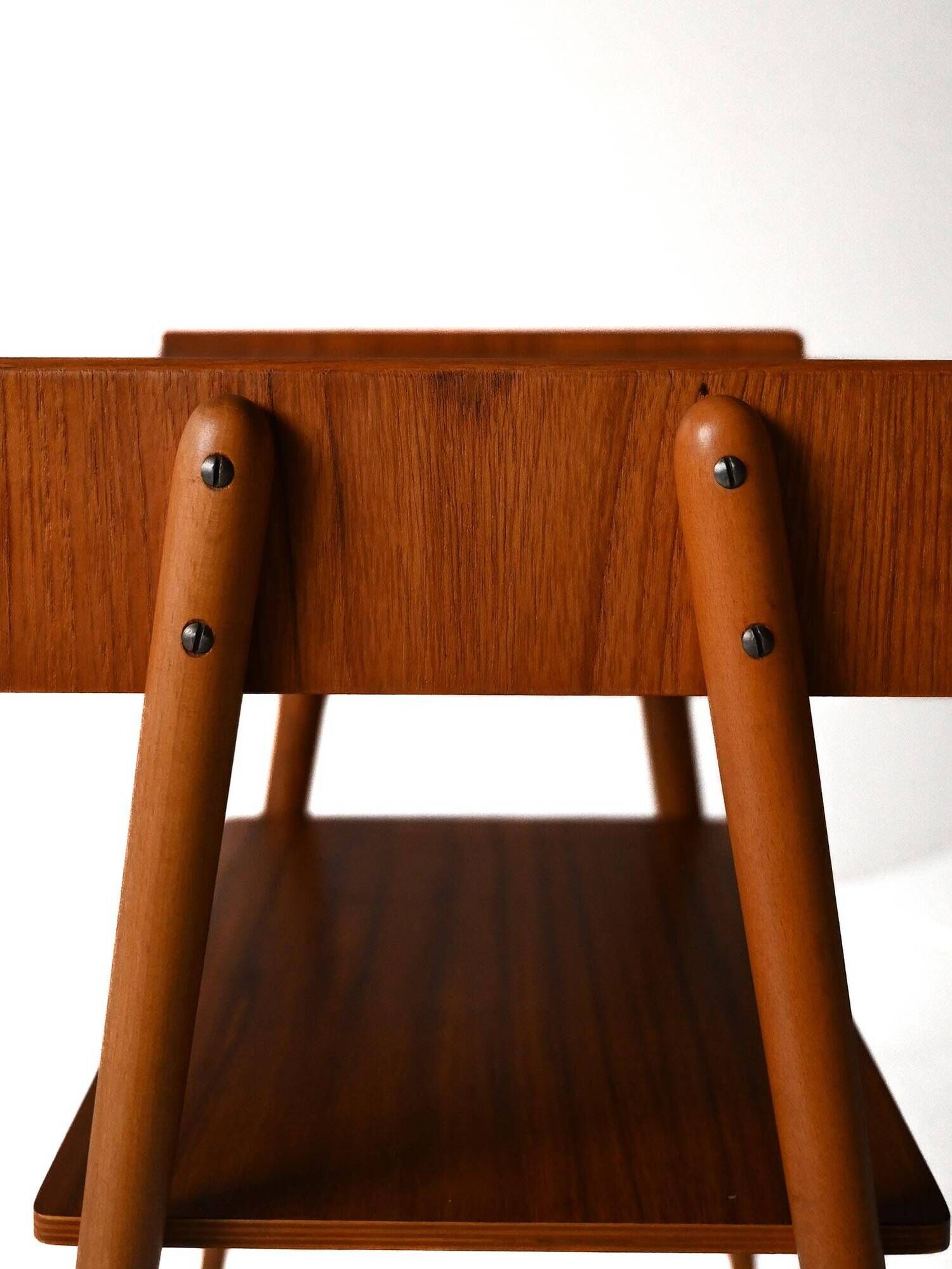 Pair of Vintage Scandinavian Teak Nightstands with hidden drawer