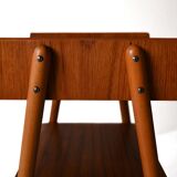 Pair of Vintage Scandinavian Teak Nightstands with hidden drawer