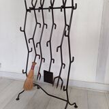 Brutalist fireplace mantel