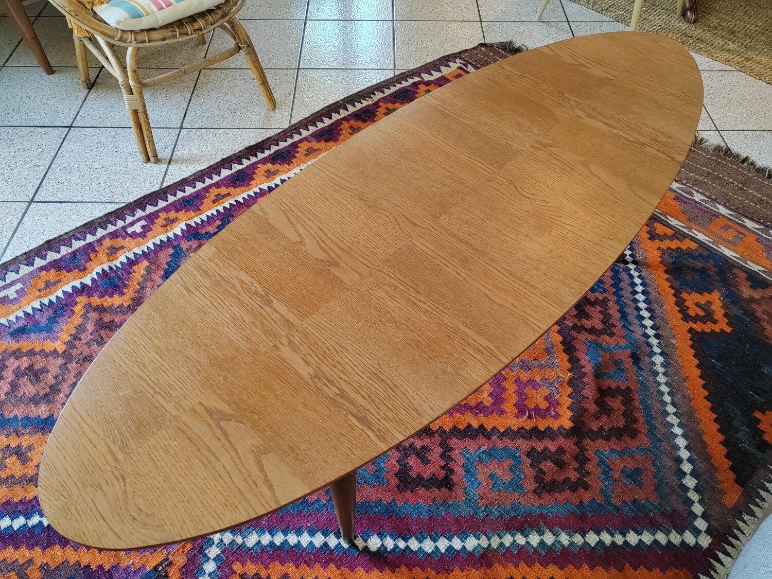 Table basse scandinave ovale