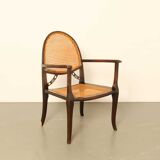 Viennese chair from the 1930s in wicker