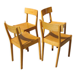 set de 4 chaises années - 1970
