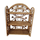 Shelf rattan peacock