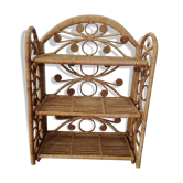 Shelf rattan peacock